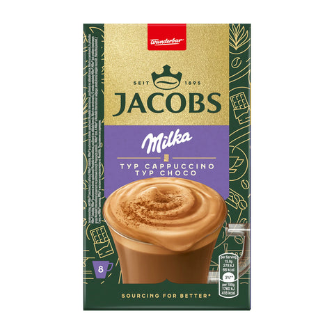 Jacobs Milka Csokis Cappucino 8 db. kávépor